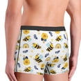 thumbnail image 2 of Haiem Bees And Rainbows Men's Boxer Briefs, Every Day Comfort Stretch Cotton Moisture-Wicking Underwear-XX-Large, 2 of 8
