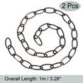 thumbnail image 2 of Uxcell 3.2mm Thick 1m Long Pendant Light Fixture Chains Bronze 2 Pack, 2 of 5