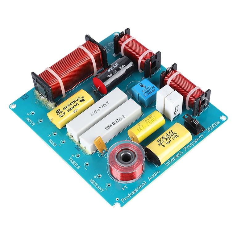3-Way Speaker Crossover Network - 300W Audio Frequency Divider for
