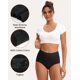 thumbnail image 4 of Ropa interior INNERSY de algodón de cintura alta para mujer, paquete de 5 unidades, talla XL, 4 of 5