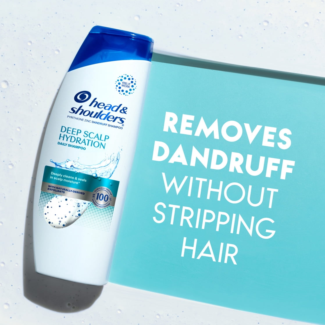 (3 pack) Head and Shoulders Dandruff Shampoo, Deep Scalp Cleanse, 12.5 oz