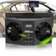 thumbnail image 4 of Mini ventilador solar portátil para coche, ventilador de ventilación para automóvil, ventilador de refrigeración negro, 4 of 14