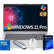 HP 17.3" Full HD Laptop Computer for Business, Intel Core 5 120U, 16GB RAM 512GB SSD, Webcam, Numeric Keypad, Windows 11 Pro, Silver
