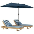 thumbnail image 1 of Gymax Parasol de Patio Double Face de 13 Pi, Grand Parasol d'Extérieur Format Jumeau, Bleu Marine, 1 of 10