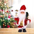 thumbnail image 1 of Juguete eléctrico de Papá Noel, cantando y bailando, muñecas navideñas bailando y cantando música Santa Navidad juguetes de Papá Noel para estante de, 1 of 10