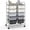 Gray Gradient, variant on Yunken 10 Drawers Rolling Cart, Classroom Organizers, Storage Cart with Wheels, for Teacher Office Home School Supplies Tool Craft Art Paper, Pink Gradient