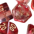 thumbnail image 4 of 7x Polyhedral Play Entertainment Toys for Role Playing Game Table Board Red, 4 of 4
