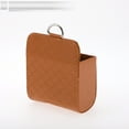 thumbnail image 6 of Unique Bargains Car Trash Can Hanging Car Air Vent Faux Leather Trash Bin 1 Pc Brown, 6 of 7