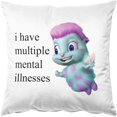 thumbnail image 2 of Bibble, I Have Multiple Mental Illnesses Square Throw Pillow Case Cushion Cover Pillowcase 18'''' x 18'''' (45cm x 45cm), 2 of 6