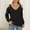 Black, variant on Cable Knit Sweater for Women Pullover V Neck Green Loose Solid Women's Sweaters XL