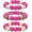 Rose red, variant on Rattan Bracelets for Women Handmade Woven Rattan Ball Beaded Stretch Bracelets, Crystal, Style P9792
