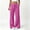 Hot Pink women wide leg pants with pockets a1, variant on Usloyux Women's Wide Leg Trousers with Pockets Flowy Drawstring Long Pants for Summer Beach Casual Party Work, Dark Gray L