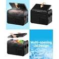 thumbnail image 3 of Car Refrigerator, RV Refrige with 12/24V DC & 110-240V AC, Portable Freezer Electric Compressor Cooler For Car, RV, Camping, Travel, Fishing, Outdoor or Home Use, 3 of 9