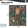 thumbnail image 4 of Stupell Industries Eclectic Exotic Leaf Pattern Giraffe Gray Framed Giclee Art, 11 x 14, by Lisa R Dumm, 4 of 8