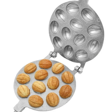 

Walnut Cookie Mold Pastry Oreshnitsa (Oreshki Nuts 12 Mold Skillet) Maker 12 wells griddle nuts mini by PetriStor
