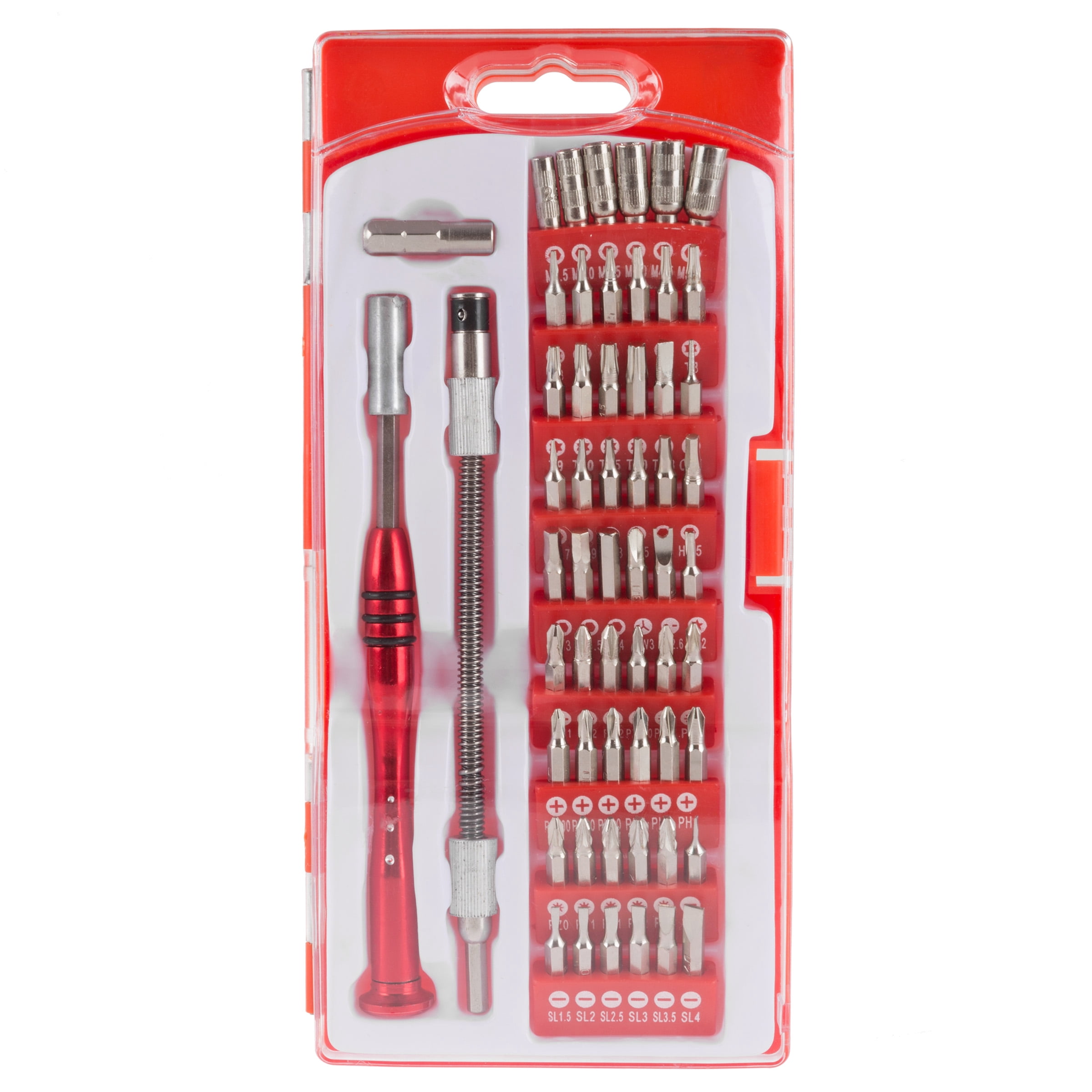 Stalwart Electronic Repair Tech Tool Kit- 70 Piece Set with Precision Screwdriver, Bits, Tweezers and More For Repairing Cell Phone/Tablet/Laptop