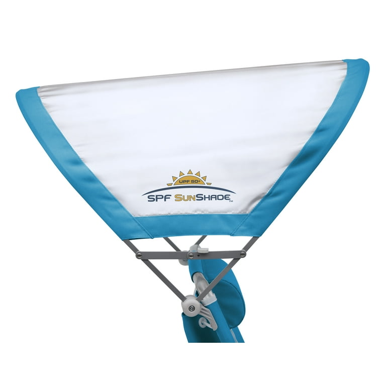 GCI Outdoor SunShade Backpack Beach Chair Saybrook Blue Walmart