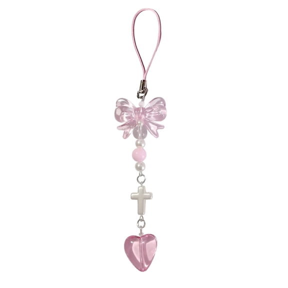 Star Phone Charm, Cute Star Beaded Camera Charm Aesthetic Cell Phone Charms Camera Wrist Strap Chain Lanyard, Berry Tea Heart