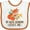White and Orange, variant on Inktastic My Great Grandma Loves Me Fox Boys or Girls Baby Bib
