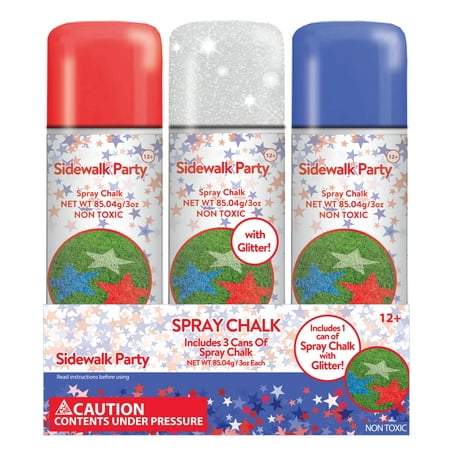 Celebrations Multi-Color Sidewalk Spray Chalk Party Favors, 3 Count