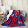 thumbnail image 1 of Erosebridal Rugby Lover Sherpa Blanket, Ball Sports Player Fuzzy Blanket Throw, Boys Teens, 1 of 7