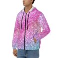thumbnail image 3 of Kdxio Fun Rainbow Print Men Hoodies Casual Hoodies for Men with Zip Pockets Full Zip Long Sleeve Sweatshirt Sports Hooded Jacket-Medium, 3 of 5