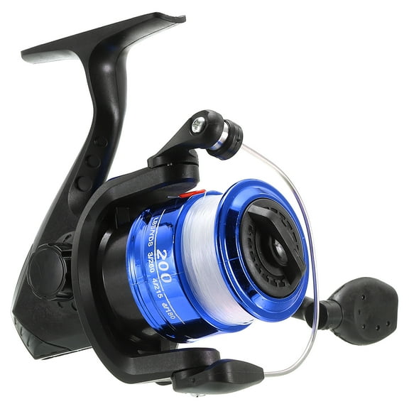 Uxcell Fishing Reel, Ultra Smooth Powerful Fishing Reels with Fishing Lines, Black, Blue