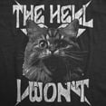 thumbnail image 2 of Mens Funny T Shirts The Hell I Wont Crazy Cat Graphic Tee for Men Graphic Tees, 2 of 9