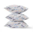 thumbnail image 4 of Paisley on Abstract Throw Fabric Pillow in Pink Light Blue 18x18, 4 of 6