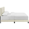 thumbnail image 4 of Modway Amira Full Modern Upholstered Polyester Fabric Bed in Beige, 4 of 7