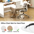thumbnail image 2 of GPED Office Chair Mat, 36" Round Floor Mats,Office Desk Mat for Hardwood Floor, Clear PVC Heavy Duty Floor Protector for Office & Home, 2 of 8