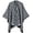 Blackwhite, variant on ZhangBaoLin Women Shawl Wrap Cardigan Poncho Cape Open Front Long Sweater Coat Winter Warm Wool Office Blanket