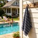 thumbnail image 4 of Toalla turca para secar el vello corporal | Tejido suave, altamente absorbente y de secado rápido | Ligera para el baño, la playa, el gimnasio, la ducha y los viajes., 4 of 6