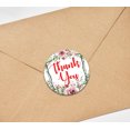 thumbnail image 4 of Darling Souvenir Round 45 Pcs Rose & Vines Frame Thank You Stickers Wedding Gift-1.6 Inches, 4 of 4