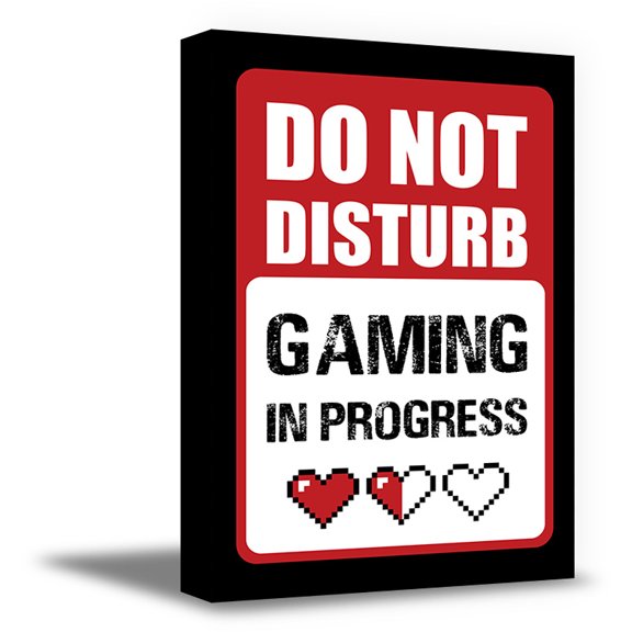 Awkward Styles Gamer Canvas Wall Art Do Not Disturb Home Decor Prints
