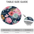 thumbnail image 6 of Pioneer Flower Floral Print Pattern Round Fitted Tablecloth with Elastic Edge,Dining Table Cover Waterproof,Outdoor Round Tablecloth for Camping,Dining,Indoor and Outdoor, 6 of 7