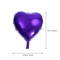 thumbnail image 4 of 12 globos de aluminio con forma de corazón de 45 cm, grandes y románticos, para decorar bodas, fiestas de cumpleaños y fiestas divertidas (azul, morado claro, morado)., 4 of 6