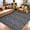 Black+Gray, variant on Large Reversible Waterproof Outdoor Patio Rug, Multiple Sizes 8×10 9×12 9×18 10×14 FT, UV Resistant Lightweight Plastic Area Mat Easy Clean for RV Camping Deck Porch Backyard Balcony