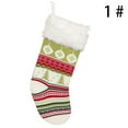 thumbnail image 3 of Christmas Stocking Knitted Decorative Festive Xmas Hanging Sock Holiday Stocking, 3 of 10