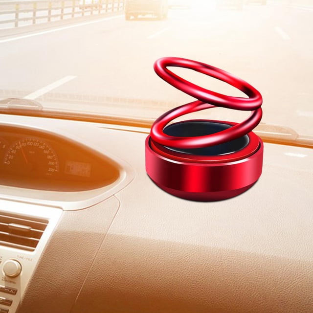 Aromaterapia Solar, rotación de 360 grados, decoración Interior con aromaterapia, ambientador para decoración de Rojo Soledad Aromaterapia de coche
