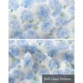 thumbnail image 6 of Blue Spring Floral Kitchen Valances for Windows Farmhouse Linen Window Valance Curtain for Living Room Window Treatment Spring Blooms Botanical Seasonal Valance Rod Pocket Topper Drape, 42 x 12 Inch, 6 of 6