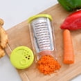 thumbnail image 1 of unbranded 1Ud Zester Rallador De Acero Inoxidable Para Cocina Y Vegetales Verde, 1 of 8