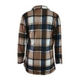 thumbnail image 7 of Cathalem Women Long Sleeve Jacket Coat Plaid Women's Cardigan Fall Winter Womens Shirt Blouse Tops, 7 of 7