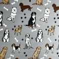 thumbnail image 3 of The Big Plushie Happy Dogs Super Plush Throw, 50" x 70", 3 of 5