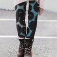 thumbnail image 1 of ICHUANYI Clearance Womens Fashion Casual Hollween Printed Tight Leggings High Waist Pants(Blue, XL) ICHUANYI WER2023081205667, 1 of 5