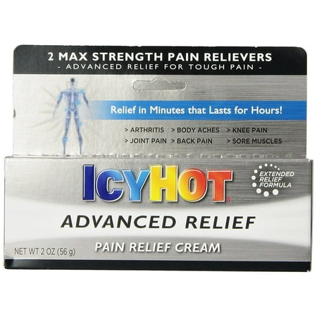 Icy Hot Advanced Relief Pain Relief Cream, 2 (Best Lower Back Pain Relief Medication)