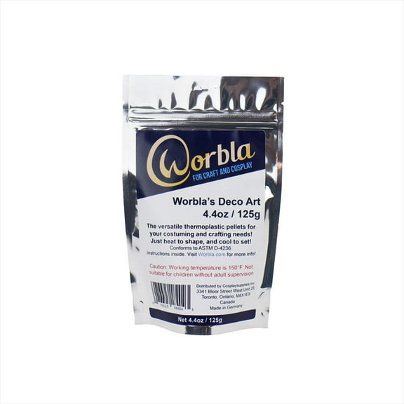 Worbla Deco Art Moldable Plastic Pellets - 4.4 oz