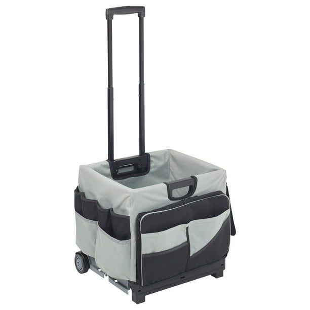 ECR4Kids Universal Rolling Cart and Organizer Bag Black