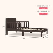 Dream On Me Brookside Toddler Bed, Chocolate Chip