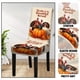 thumbnail image 4 of Funda de poliéster para silla, decoración navideña, funda de silla otoñal, decoración de Acción de Gracias, funda protectora con estampado de pavo y calabaza, desmontable y lavable, para catering, fie, 4 of 5